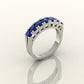 crimson sparkle gemstone ring