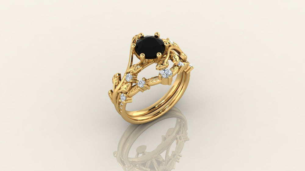 Obsidian Grace Statement Ring S678