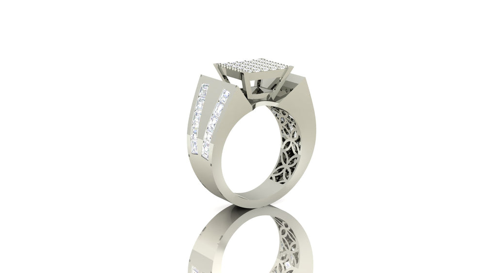 Luxury Square Top Diamond Ring