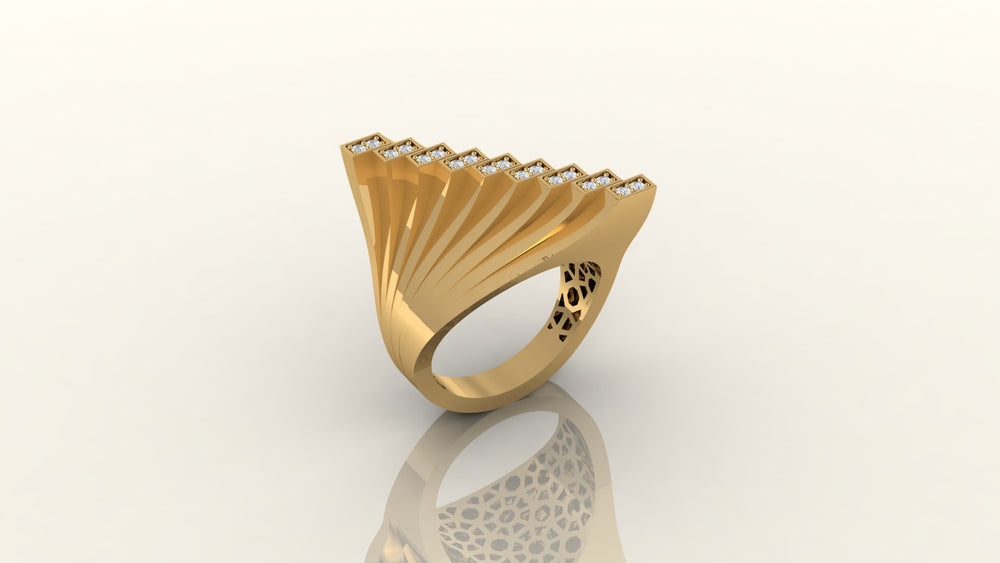 Ethereal Cascade Ring