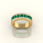 Celestial Emerald Crown Ring