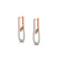 Sparkling Oval Hoops Earring