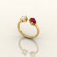 Double Delight Gemstone Ring