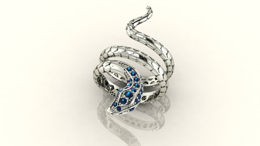 Elegant Snake Scale Ring