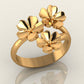 Triple Blossom Ring