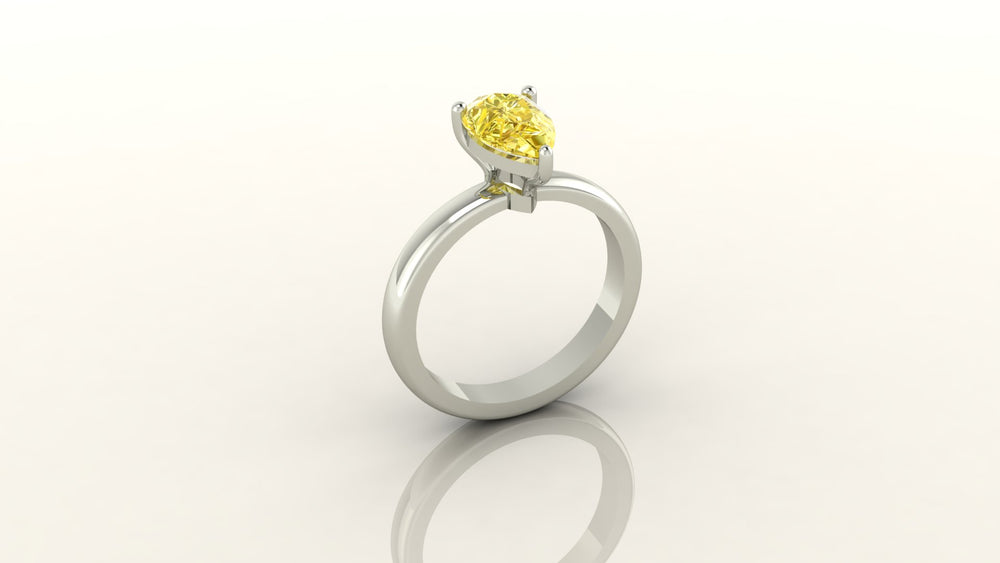 Amber Light Engagement Ring