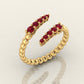 Topaz Open Band Ring
