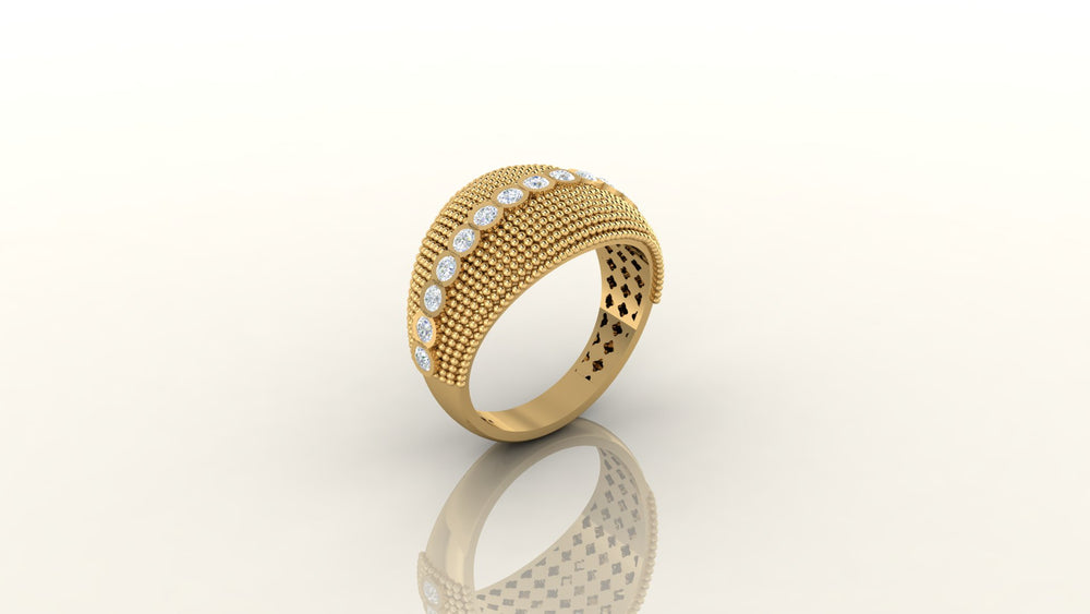 Sunlit Sparkle Weave Ring S194