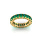 Emerald Eternity Wedding Band