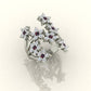 Dazzling Flower Cluster Ring