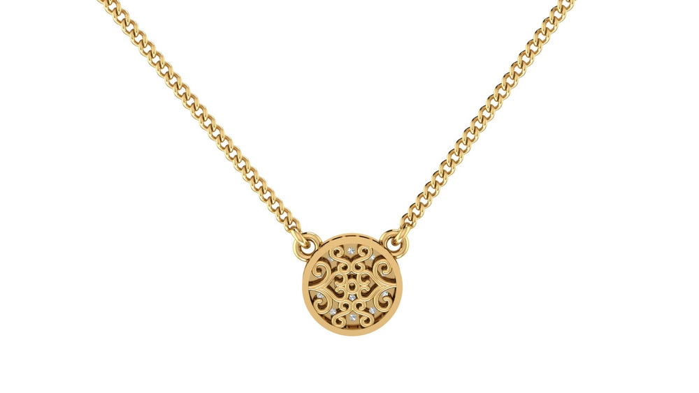 Sparkling Halo Necklace