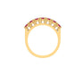 crimson sparkle gemstone ring