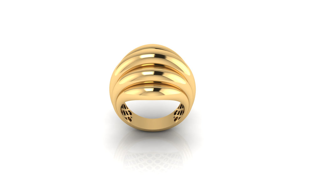 Gleaming Crest Design Ring