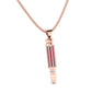 Elegant Sapphire Bullet Necklace