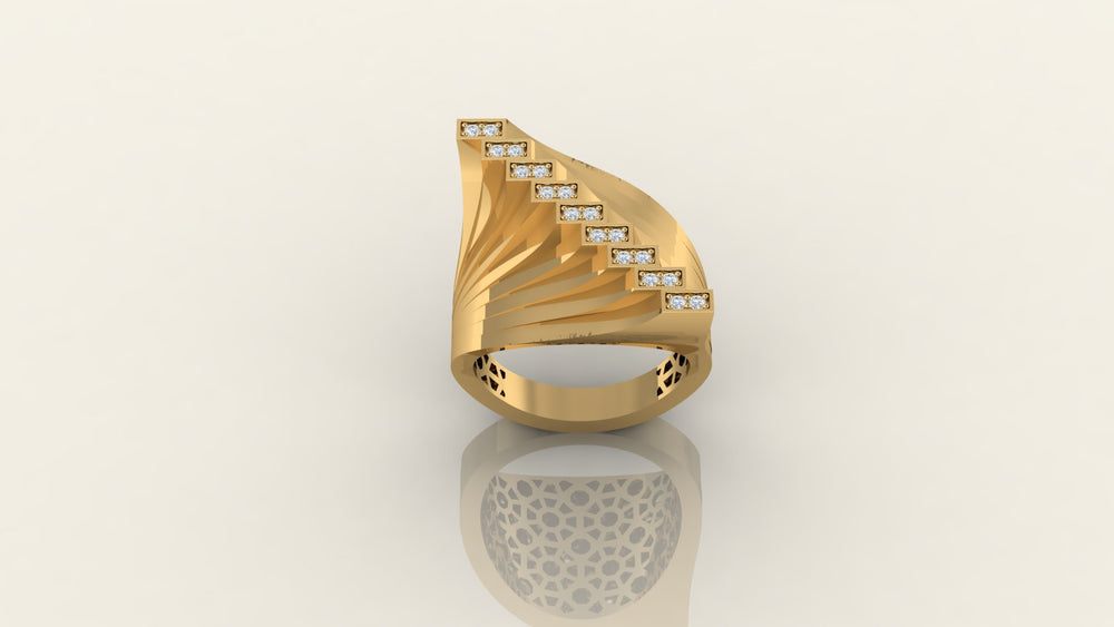 Ethereal Cascade Ring