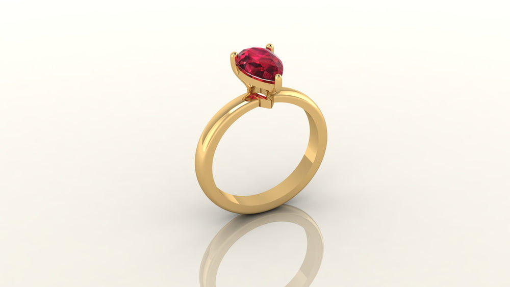 Amber Light Engagement Ring