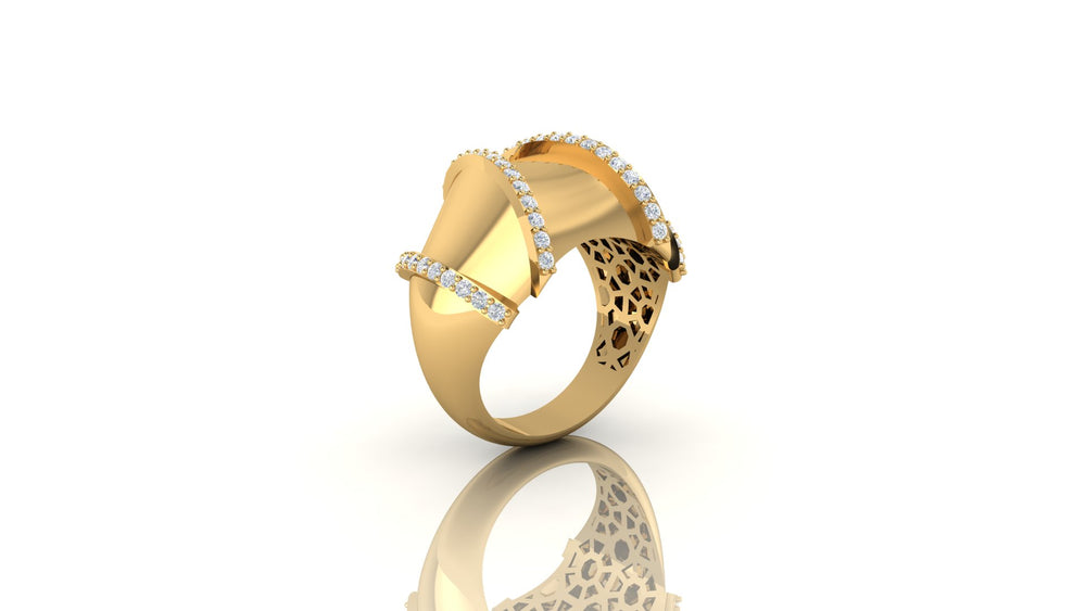 Gilded Blush Harmony Ring