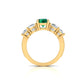 Aurora Emerald Crest Ring