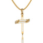 Radiant Wrapped Cross Necklace