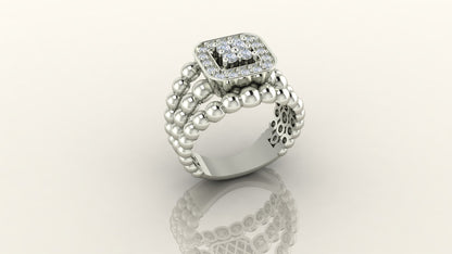 Beaded Elegance Ring