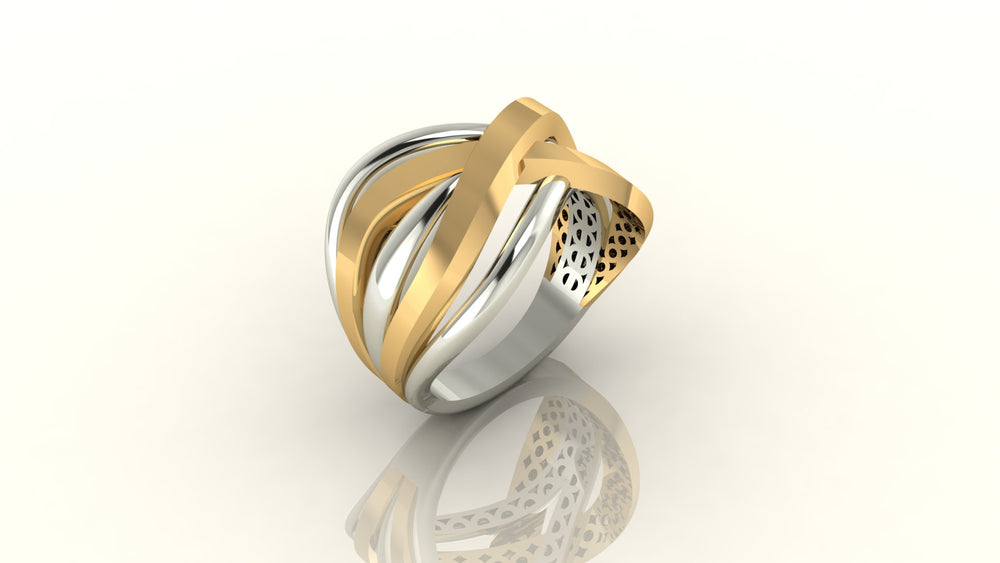 Stylish Interlaced Ring