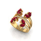 Triple Band Sapphire Ring