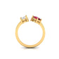 Double Delight Gemstone Ring