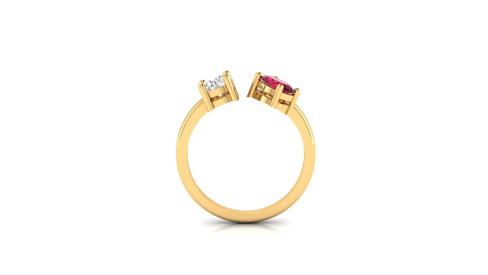 Double Delight Gemstone Ring