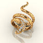 Elegant Snake Scale Ring