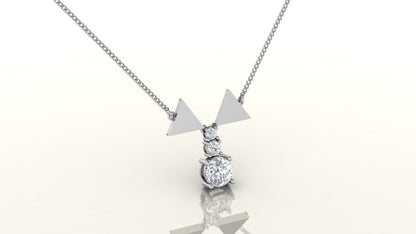 Modern Triangle Necklace