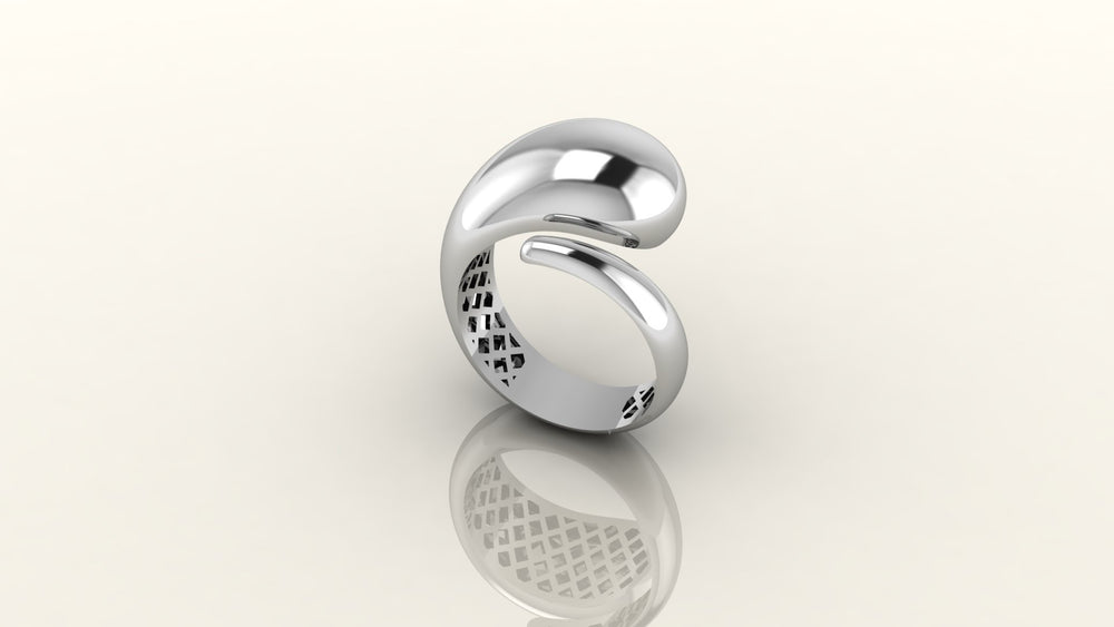 Reflective Helix Ring