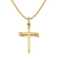 Radiant Wrapped Cross Necklace