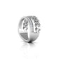 Brilliance Chain Curve Ring