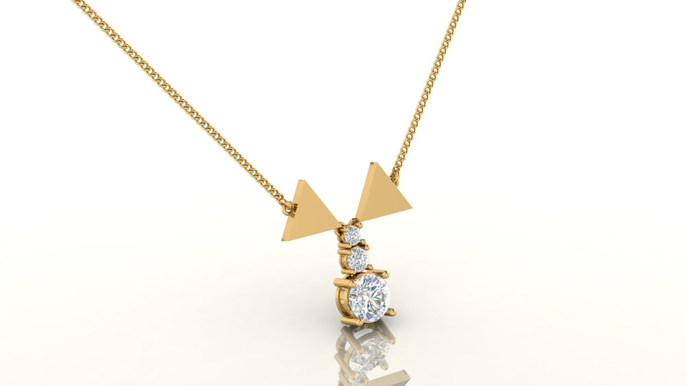 Modern Triangle Necklace