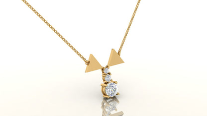 Modern Triangle Necklace