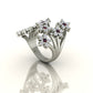 Dazzling Flower Cluster Ring