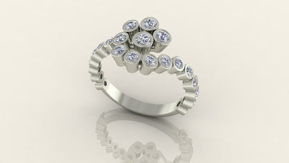 Clustered Gemstone Ring
