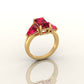 Triple Gem Radiance Ring