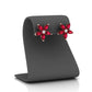 Diamond Petal Charm Earrings