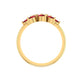 Scarlet Sparkle Cluster Ring
