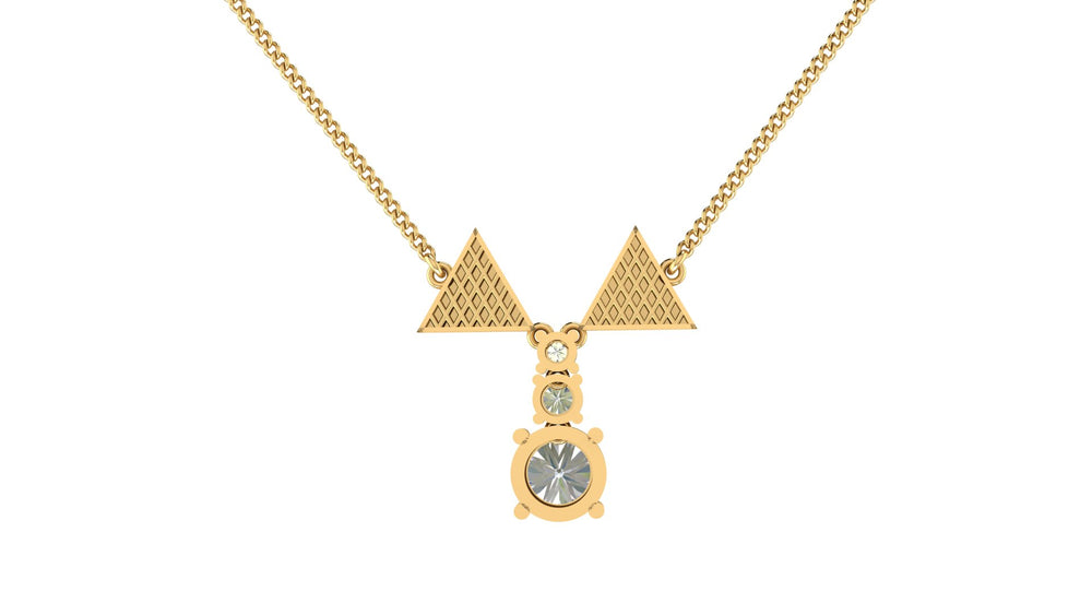 Modern Triangle Necklace