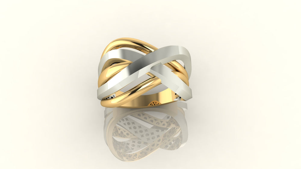 Stylish Interlaced Ring