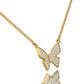 Radiant Butterfly Charm Necklace