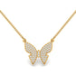 Radiant Butterfly Charm Necklace