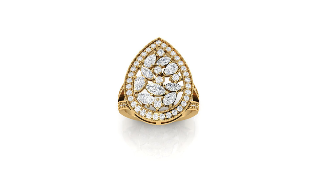 Radiant Multicolor Gemstone Ring