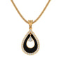 Teardrop Elegance Enamel Necklace