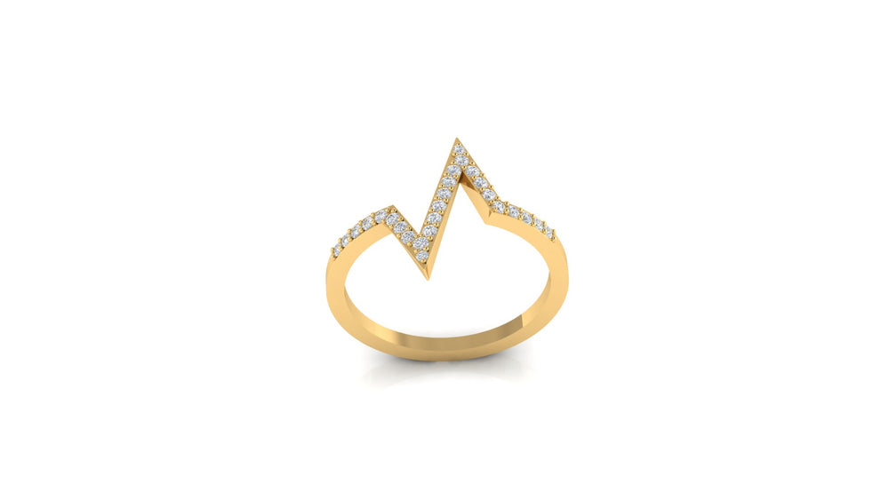 Zigzag Spark Ring