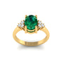 Oval Citrine Halo RinG