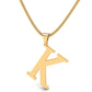 Lustrous Letter – K Necklace
