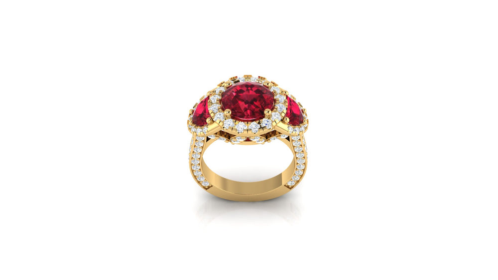 Starlight Sapphire Engagement Ring